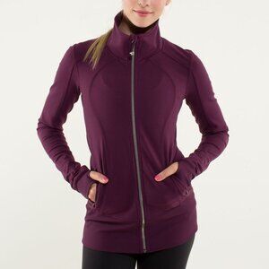 Lululemon Plum Nice Asana Jacket Full Zip